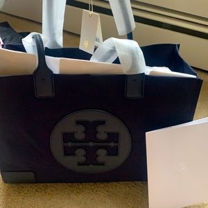 NWT Tory Burch Ella tote navy blue